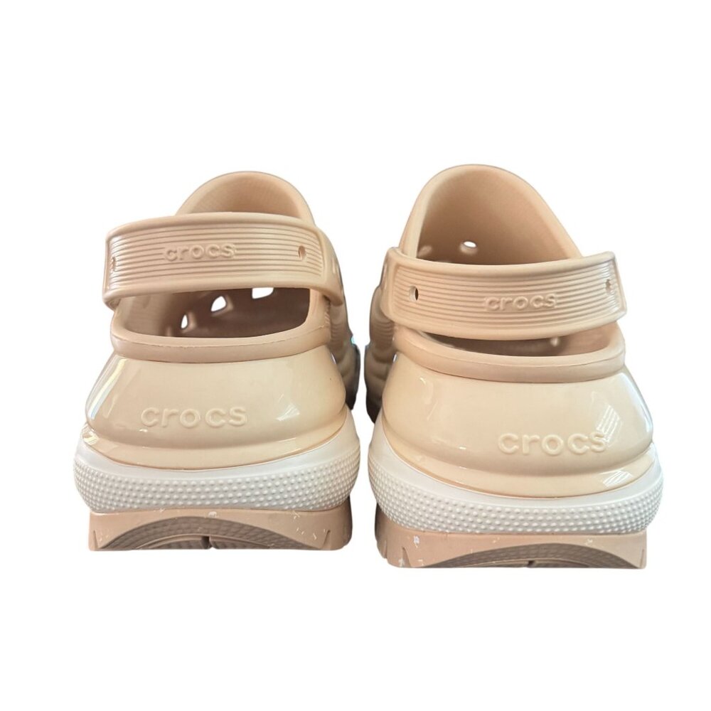 Crocs Classic Mega Crush Clogs Shitake With Accessories, Size M8/W10 WORN ONCE - Picture 3 of 10
